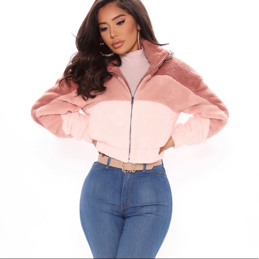 Soft, cozy and warm Sherpa teddy bomber jacket, medium, NWT